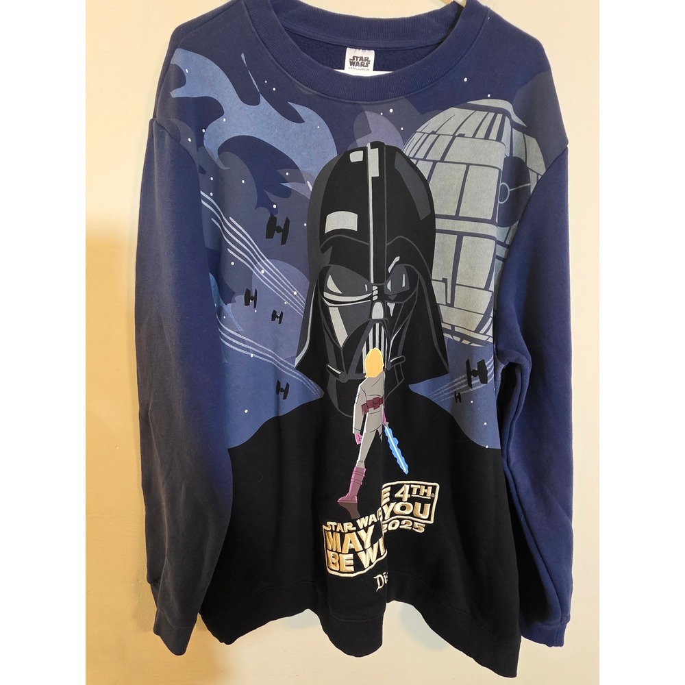 Disney Star Wars Day May The 4th Be With You 2025 Sweatshirt XXL Darth Vader